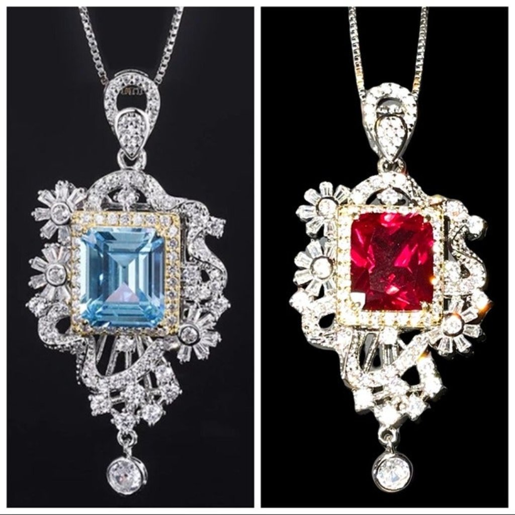 Swarovski Crystal 925 Silver Pendant Necklace